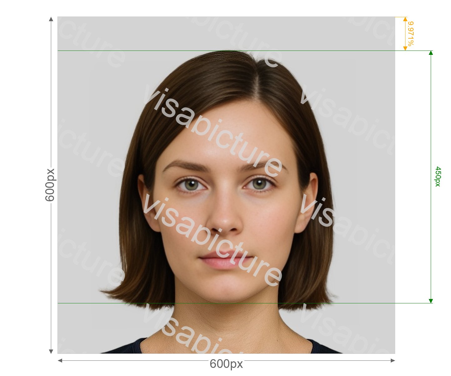 Armenia Armenia evisa photo 600x600 px photo after processing - compliant 50.8x50.8mm result