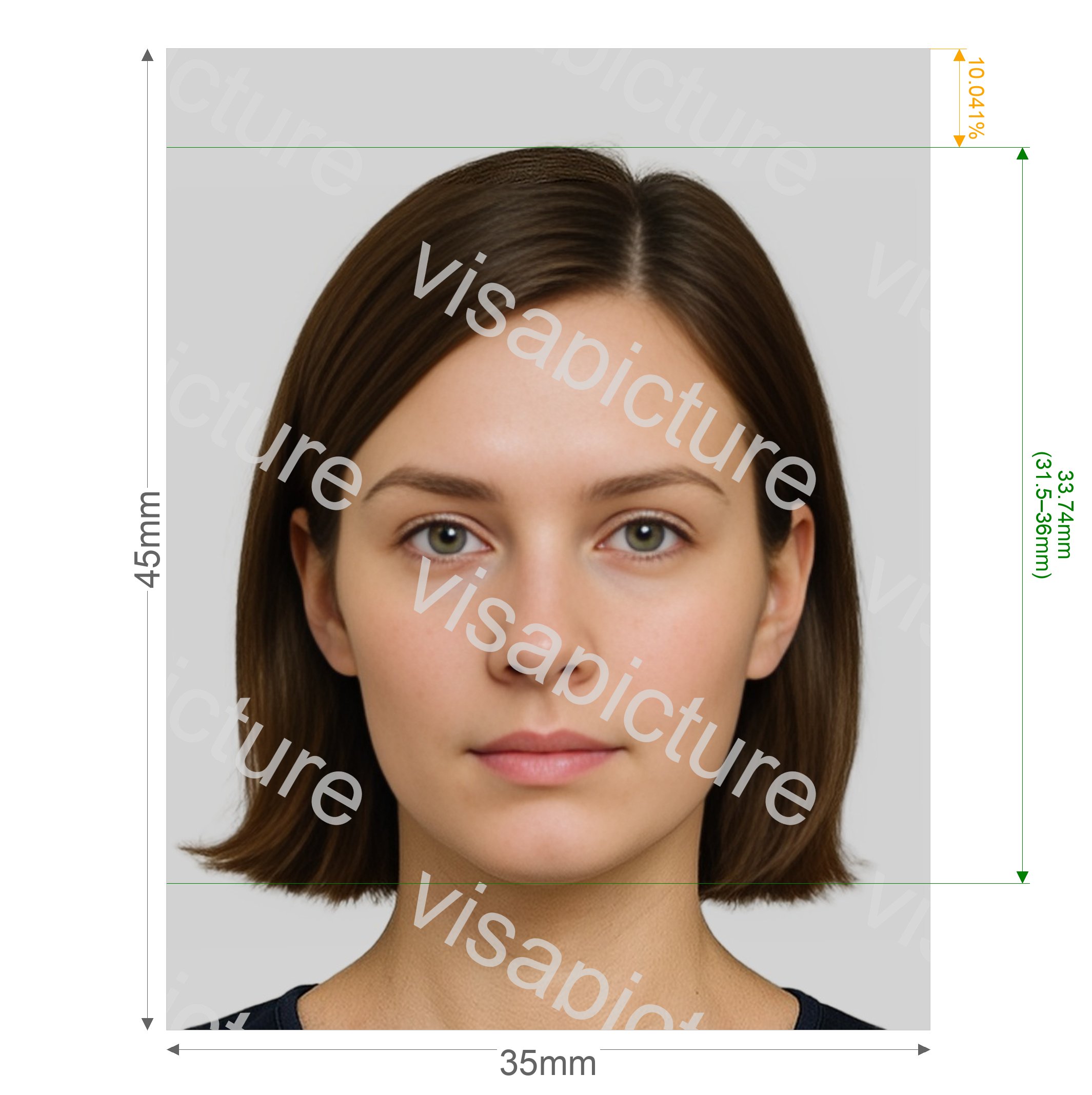 Germany Germany doctor's identity card 35x45 mm photo after processing - compliant 35.0x45.0mm result