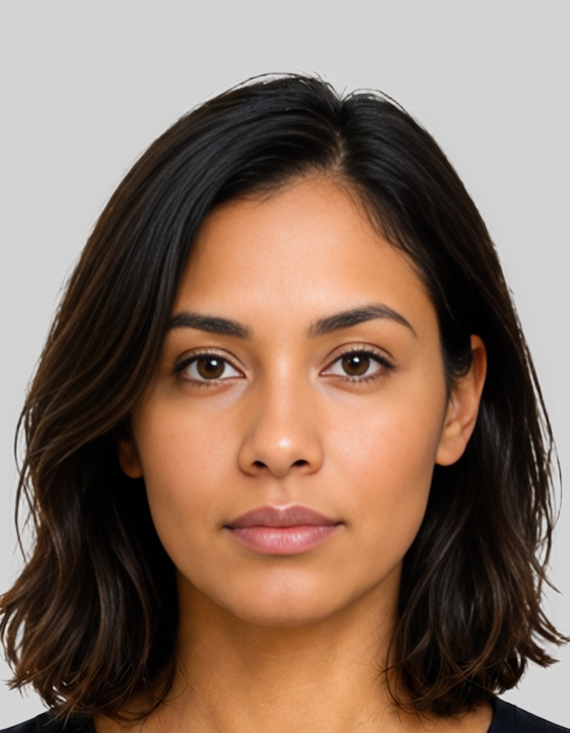 Australia Australia citizenship 35x45 mm photo example — 35×45mm light_grey background, AI-processed result