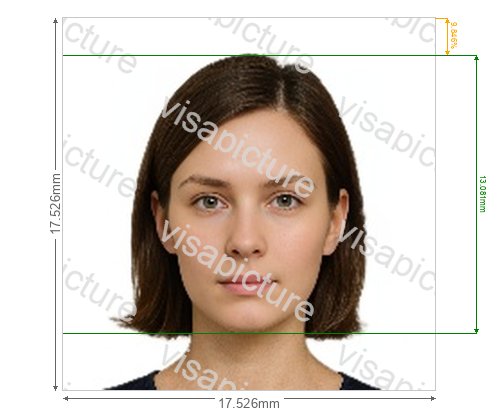 Kenya Kenya visa 207x207 pixel photo after processing - compliant 17.526x17.526mm result