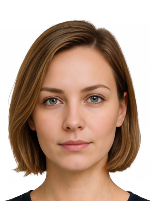 MR Mauritania visa 640x480 pixels photo example — 40×54mm white background, AI-processed result