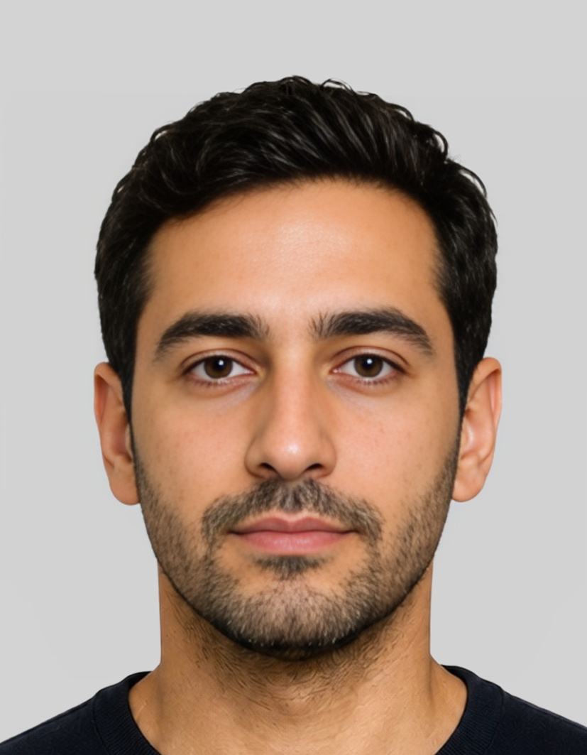 Netherlands Netherlands OV-chipkaart online photo example — 35×45mm light_grey background, AI-processed result