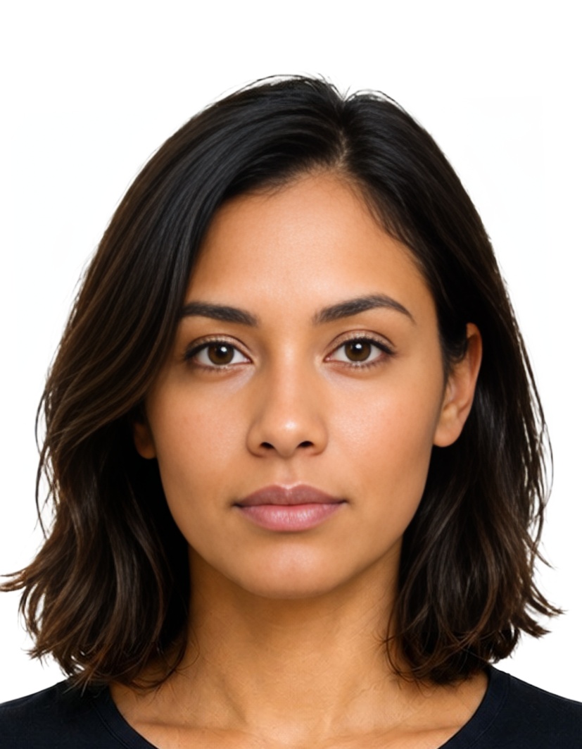 Pakistan Pakistan CNIC 35x45 mm photo example — 35×45mm white background, AI-processed result