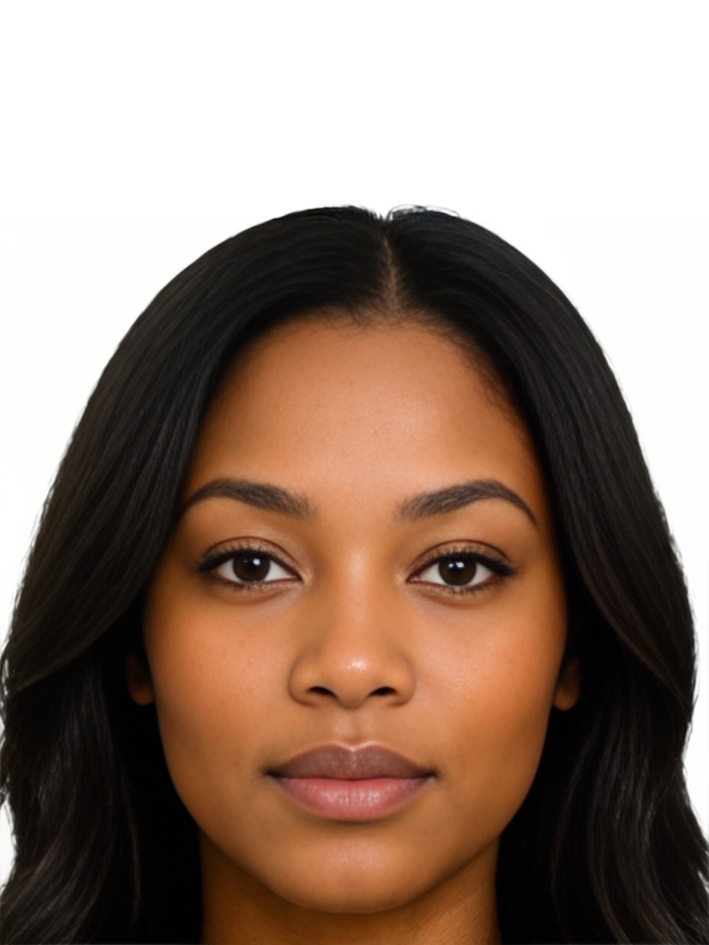 BY Belarus citizenship 3x4 cm photo example — 30×40mm white background, AI-processed result