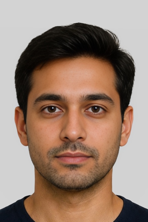 Saudi Arabia Saudi Arabia ID card 4x6 cm photo example — 40×60mm light_grey background, AI-processed result