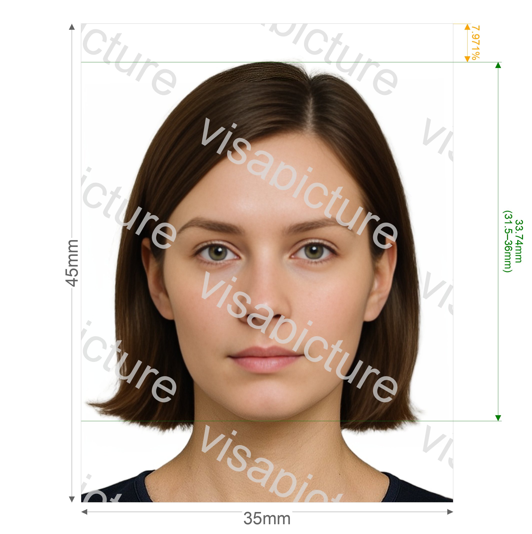 South Korea South Korea driving license 35x45 mm photo after processing - compliant 35.0x45.0mm result