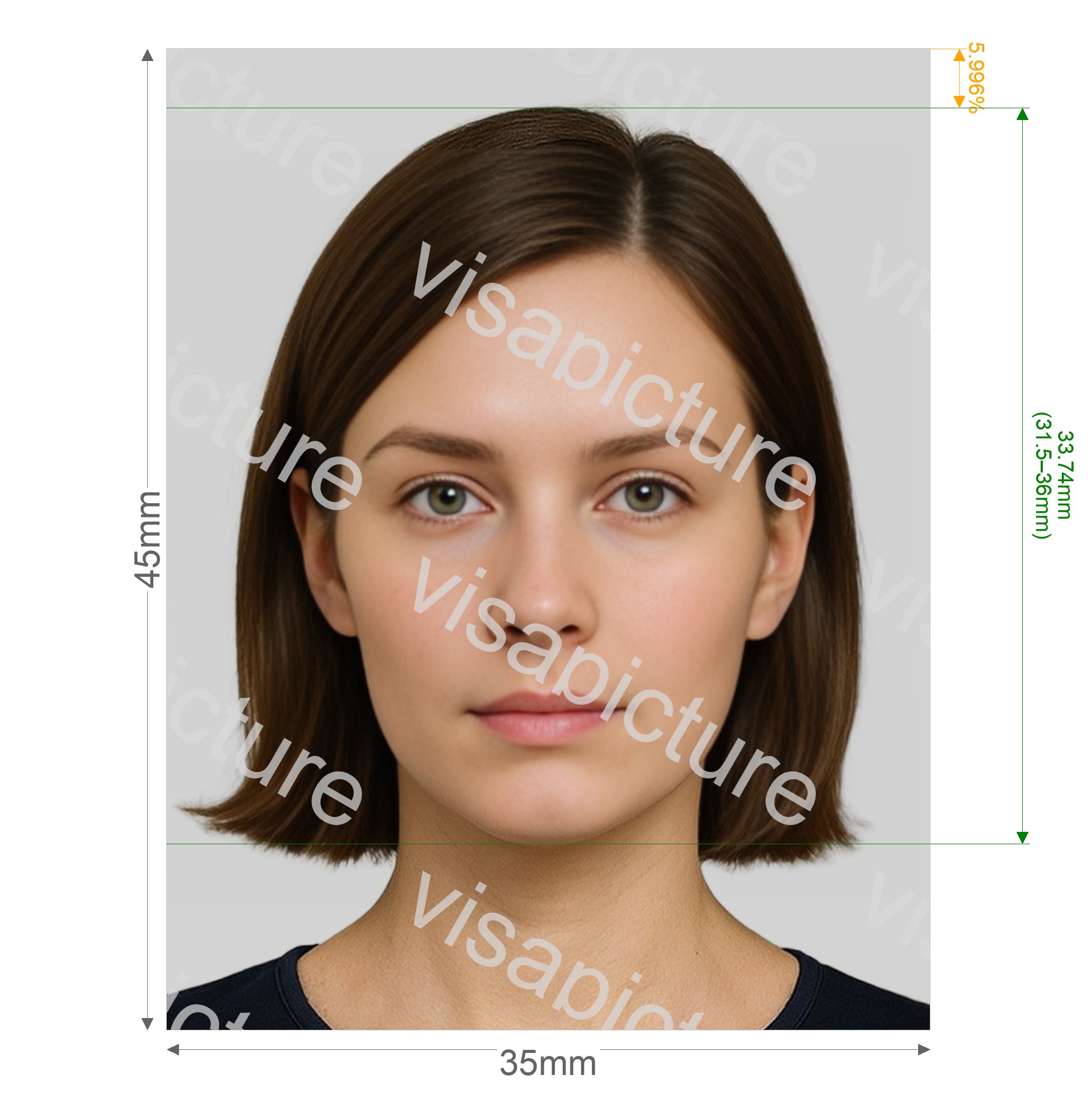 Belgium Belgium driving license 35x45 mm photo after processing - compliant 35.0x45.0mm result