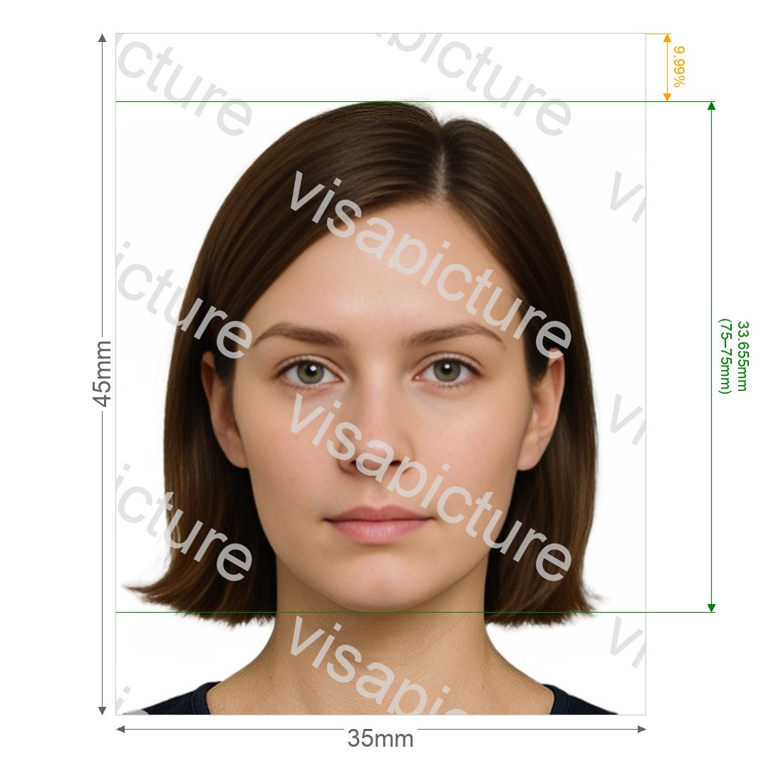 Tunisia Turkish Passolig Card photo after processing - compliant 50.8x65.278mm result