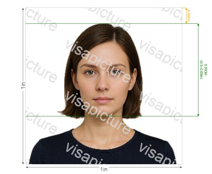 United States USA bar examination 300x300 pixels photo after processing - compliant 25.4x25.4mm result