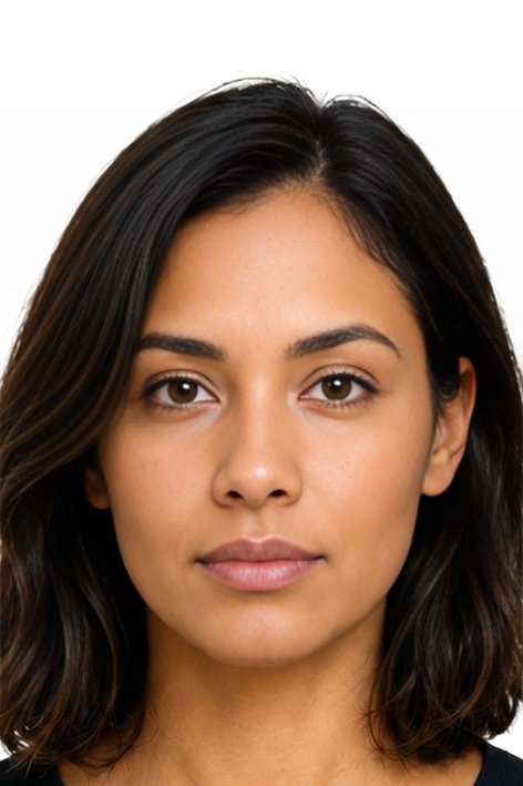 YE Yemen visa 4x6 cm photo example — 40×60mm white background, AI-processed result
