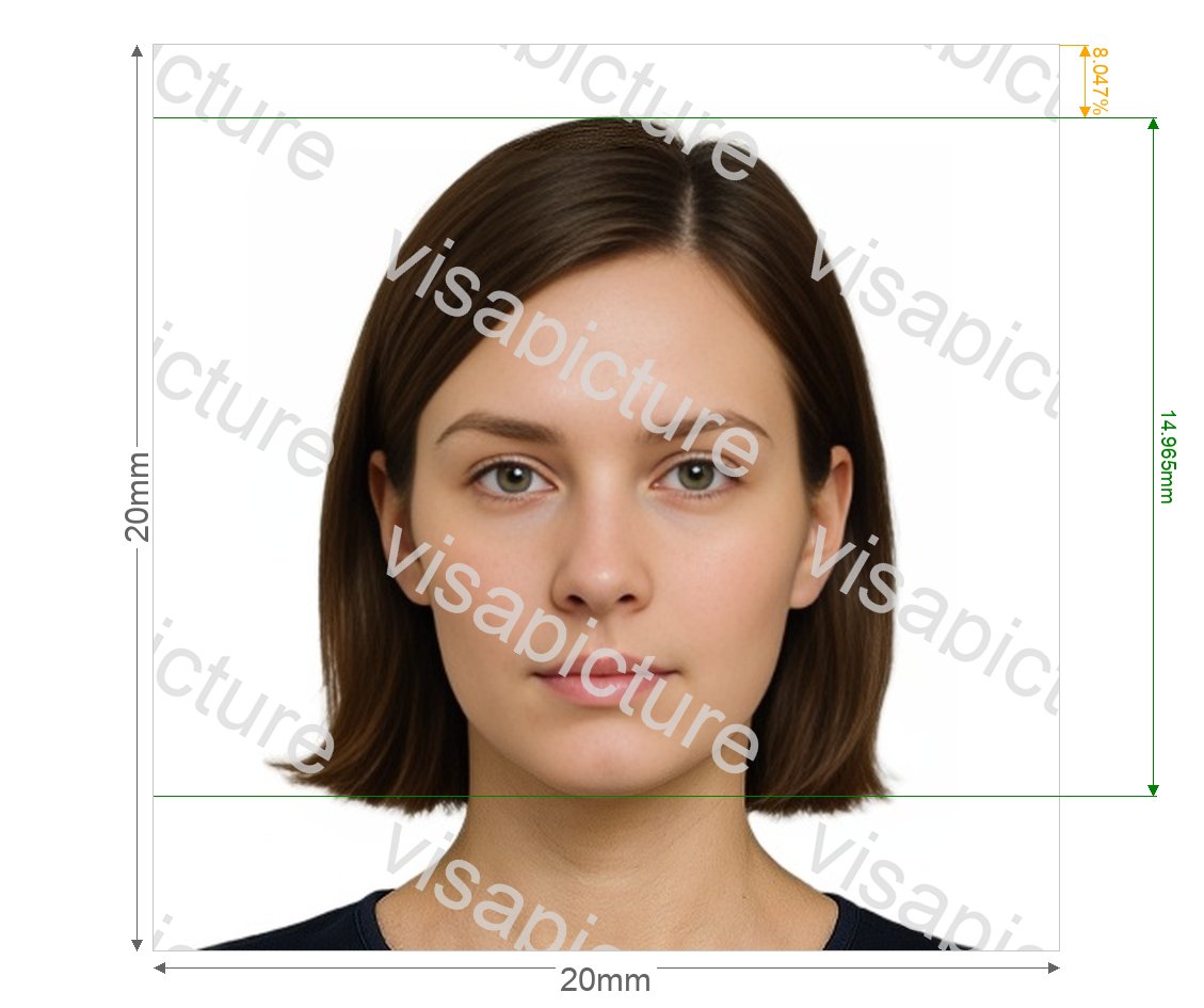 Netherlands Antilles Photo 2x2 cm photo after processing - compliant 20.0x20.0mm result