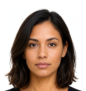 United Nations Harvard University ID Card 280x296 px photo example — 23×25mm white background, AI-processed result
