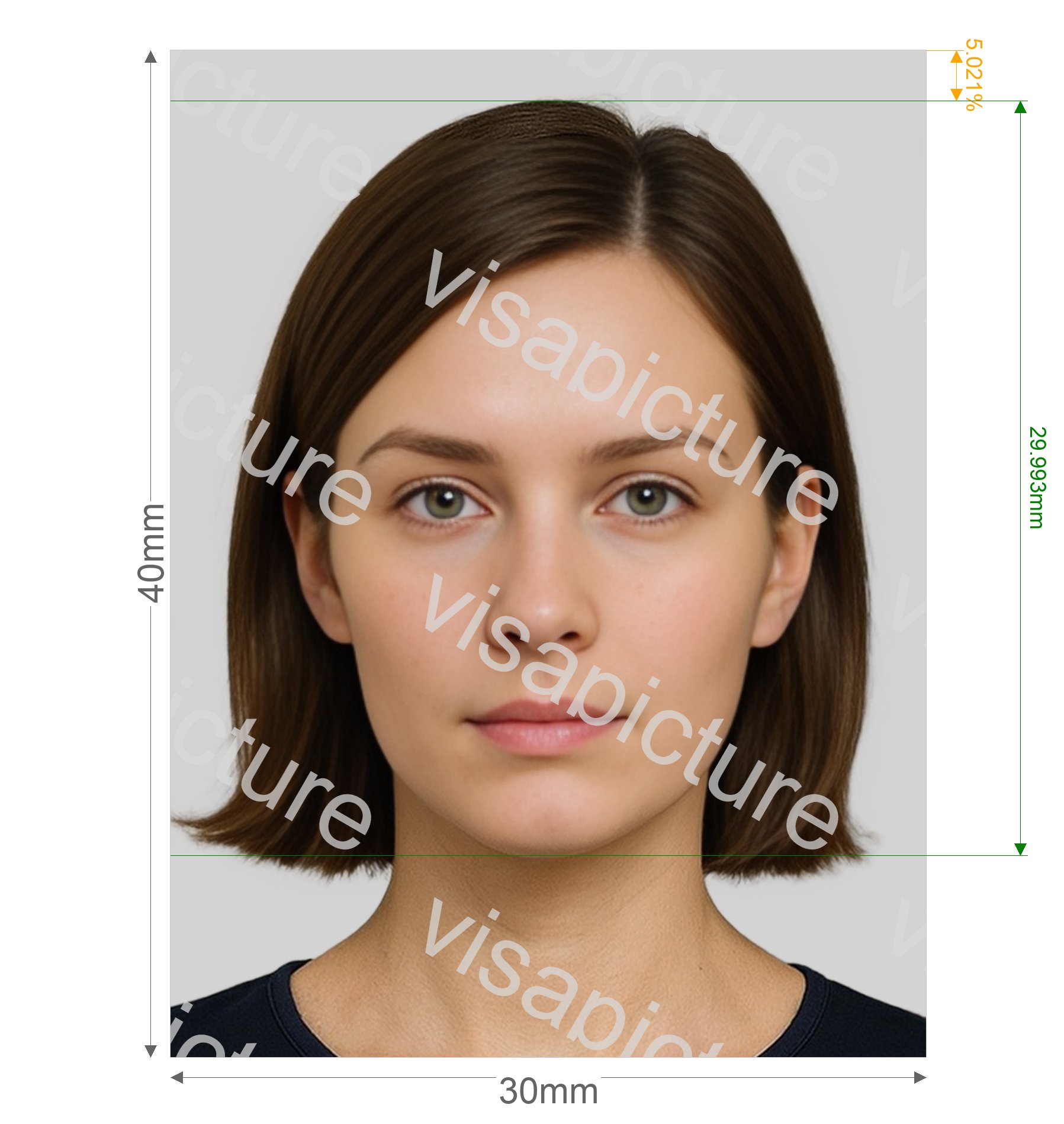 Brazil Brazil driving license 3x4 cm photo after processing - compliant 30.0x40.0mm result